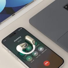 DUDAO Univerzalna ušesna slušalka za obe ušesi U4Pro Bluetooth – bež-zlata