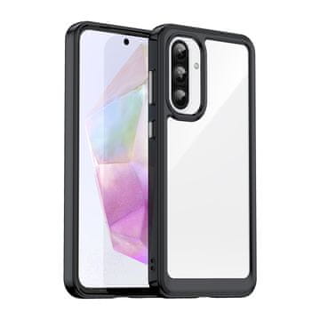 HURTEL Ohišje z elastičnim okvirjem za Samsung Galaxy A26 Outer Space Case – črno