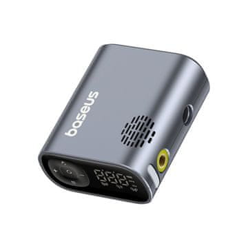 BASEUS Električna kolesarska črpalka z zaslonom, 1500 mAh, 150 psi, 45 W – črna