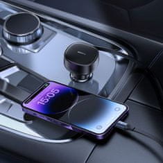 BASEUS Avtomobilski polnilnik USB-A z zložljivim kablom Lightning za iPhone 55W - črn