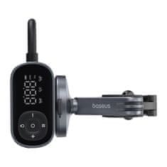 BASEUS Električna kolesarska črpalka z zaslonom, 1500 mAh, 150 psi, 45 W – črna