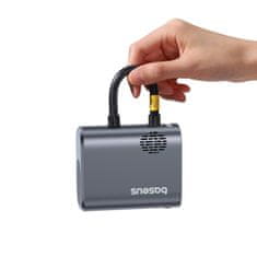 BASEUS Električna kolesarska črpalka z zaslonom, 1500 mAh, 150 psi, 45 W – črna