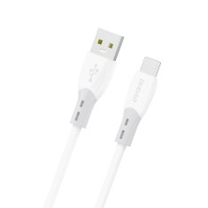 DUDAO Silikonski pleteni kabel USB-A - USB-C L25ST 5A 1m - bel