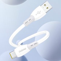 DUDAO Silikonski pleteni kabel USB-A - USB-C L25ST 5A 1m - bel