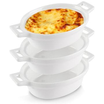 Artemis 3x Pekač za pečico, Skleda, Ramekin, Porcelan, 120 ml