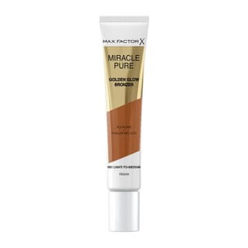 Max Factor Max Factor Miracle Pure Golden Glow veganski kremni bronzer s hialuronsko kislino - 01 Light to Medium 15 ml