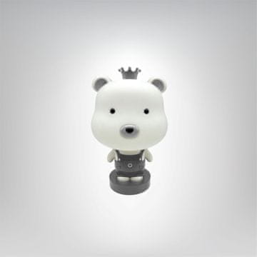 Lampex LED dekorativna svetilka Teddy Bear - siva
