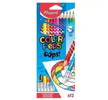 shumee Barvice Color.oops z radirko, trikotne, 12 kosov 832812