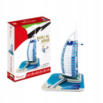 CubicFun 3D sestavljanka Cubic FUN nebotičnik Burj Al Arab 46 kosov - C065H
