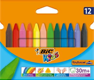 Bic BIC OTROŠKE BARVICE 12 BARV/90 MM PLASTIDECOR 0789