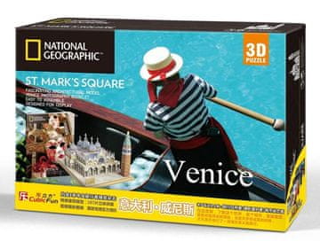 CubicFun 3D sestavljanka Cubic FUN, nacionalna, Benetke, Trg svetega Marka, DS0980H, 107 kosov