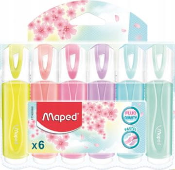 shumee FLUO PEPS PASTEL MIX BARVNI OZNAČEVALNIKI 6 KOSOV 742558