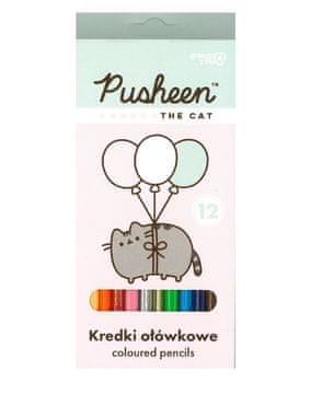 shumee PUSHEEN 7979 A'10 12-barvni svinčniki 18 cm škatla
