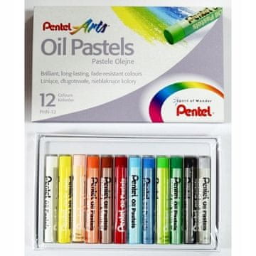Pentel Oljne pastele 12 barv pentel PHN-12 A'12 3573