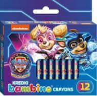 St.Majewski BARVNI SVINČNIKI BAMBINO, 12 BARV, ŠKATLA TAČKE NA PATRULJI 0719