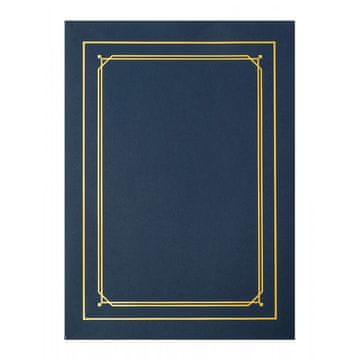 Argo OKRASNA VREČKA ZA DIPLOMO, ZLATI OKVIR, TEMNO MODRA (10)