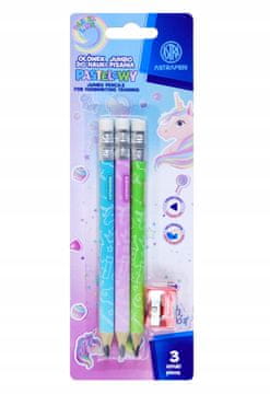 shumee ASTRAKIDS UNIC HB jumbo trikotni grafitni svinčniki