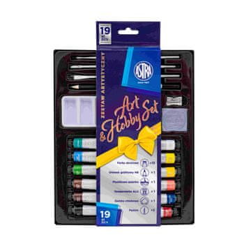 shumee ASTRA ART&HOBBY 19-delni komplet za ustvarjanje. Barve