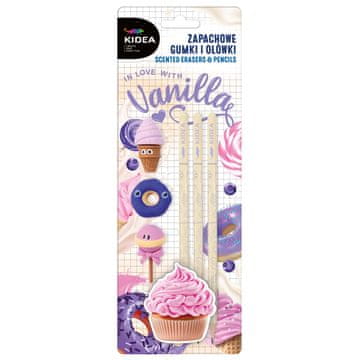 Inny Komplet radirke in svinčnika Kidea Vanilla Ustvarjalna čarovnija za malčke