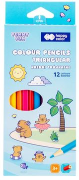 shumee Trikotne lesene barvice CAPIBARA 12-barvne 1281
