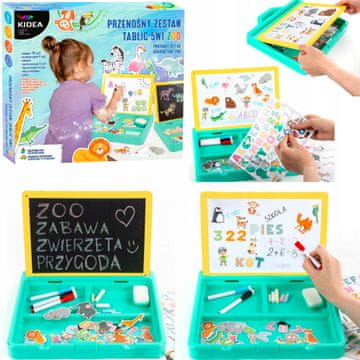 Derform SET PRENOSNE TABLE 5-V-1 ZOO KIDEA 1078