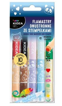 Derform Dvostranski markerji Z žigi 10 KOL 6806