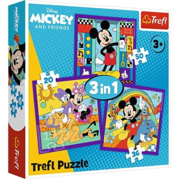 shumee Sestavljanka 3 v 1 Mickey in njegova vesela ekipa 34894