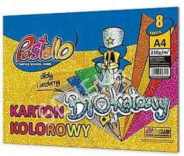 shumee BLEŠČIČAST KARTON A4 210G MEŠANICA 8 KOL 3115 A'5