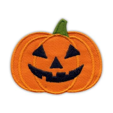 shumee Našitek Halloween Buča - Samolepilna podlaga - Vezen našitek/značka/emblem