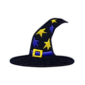 shumee Čarovniški klobuk Patchion - Noč čarovnic - Prišit - Vezen našitek/značka/emblem