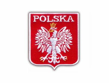 shumee Našitek poljskega grba - Poljska - standardni - POLJSKA - Našivni - Vezeni našitek/značka/emblem