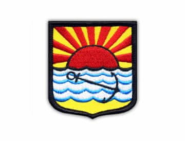 shumee Našitek grba mesta Miedzyzdroje (velik) - Samolepilna podlaga - Vezen našitek/značka/emblem