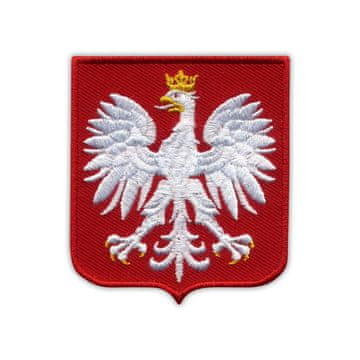 shumee Našitek Poljska/Poljski grb - srednji - Magnetna podlaga - Vezeni našitek/značka/emblem