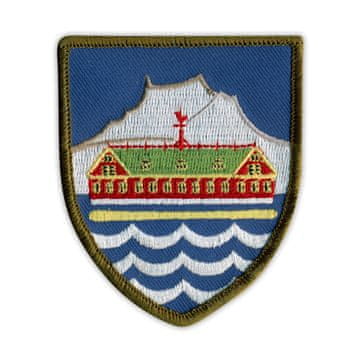 shumee Našitek grba Nuuka - glavnega mesta Grenlandije - Našiv - Vezeni našitek/značka/emblem