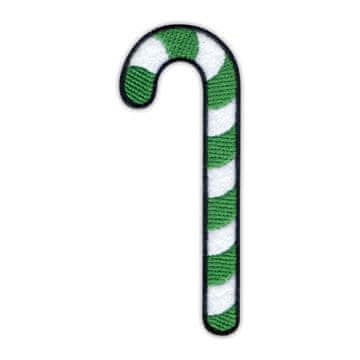 shumee Našitek sladkorne palčke bela in zelena - likalnik - prišiv - vezen našitek/značka/emblem