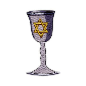 shumee Hanukkin kelih - našiti - vezen našitek/značka/emblem