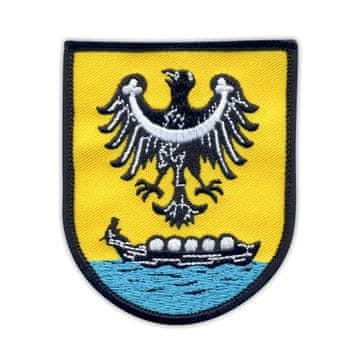 shumee Našitek grba mesta New Salt (Nowa Sol) - Podlaga za nalepko z likanjem / toplotnim varjenjem - Vezen našitek/značka/emblem
