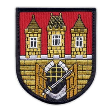 shumee Našitek grba Prage - Podlaga za nalepko z likanjem / toplotnim varjenjem - Vezen našitek/značka/emblem