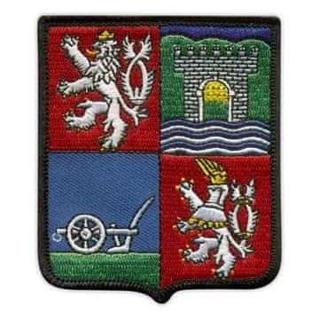 shumee Našitek Ústeškega kraja - grb - Samolepilna podlaga - Vezeni našitek/značka/emblem
