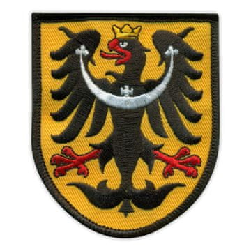 shumee Našitek grba češke Šlezije - magnetna podlaga - vezen našitek/značka/emblem