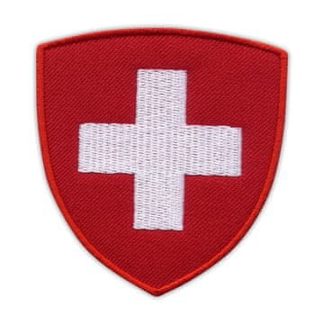 shumee Našitek grba Švice - Podloga za likanje / toplotno varjenje - Vezen našitek/značka/emblem