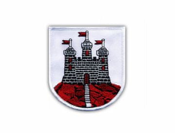 shumee Našitek grba Edinburgha - ščit - magnetna podlaga - vezen našitek/značka/emblem