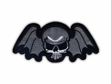 shumee Našitek lobanjskih kril - Podloga za likanje / toplotno varjenje - Vezen našitek/značka/emblem