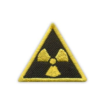 shumee Našitek Radioaktivni našitek - trikotnik, majhen 3,8 cm - Prišiven - Vezen našitek/značka/emblem