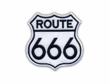 shumee Našitek Route 666 - Samolepilna podlaga - Vezen našitek/značka/emblem
