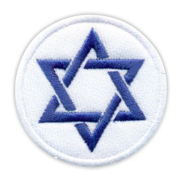 shumee Našitek Davidove zvezde - Prišitje - Vezeni našitek/značka/emblem