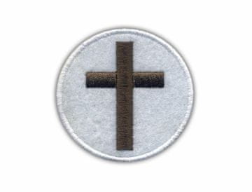 shumee Našitek latinskega križa - samolepilna podlaga - vezen našitek/značka/emblem