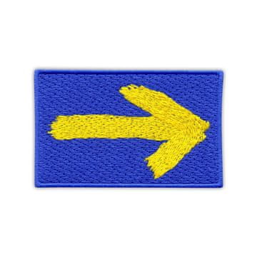 shumee Našitek Rumena puščica - Cesta sv. Jakoba - Prišitje - Vezen našitek/značka/emblem