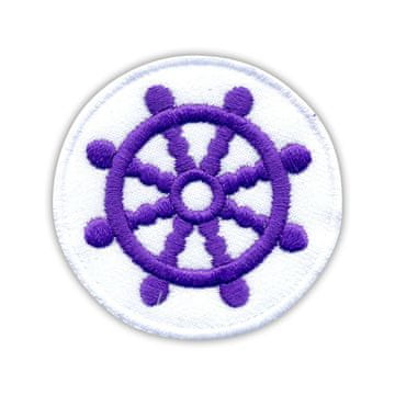 shumee Kolo Dharma Patchion - Samolepilna podlaga - Vezeni našitek/značka/emblem