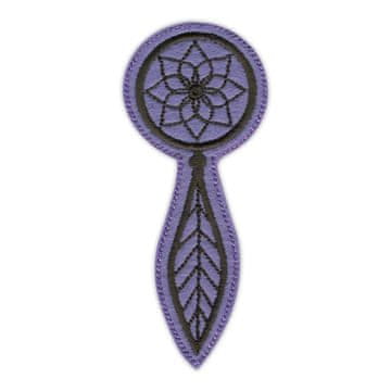 shumee Majhen lovilec sanj - vijoličen - našitek - vezen našitek/značka/emblem